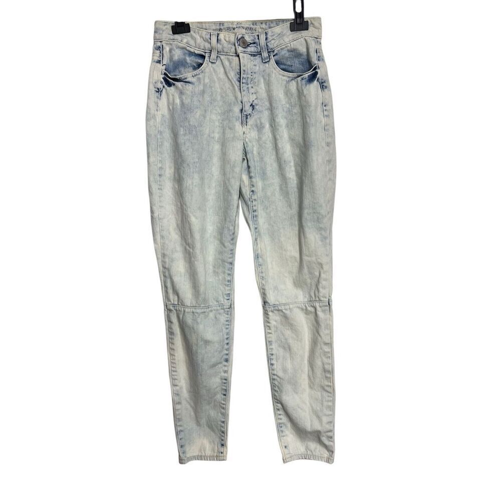 American Eagle Jeans Womens Size 6 Blue Jeggings Hi-Rise Acid Wash Stretch Denim